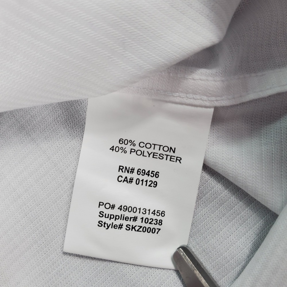 Tallia Boys White Micro Texture Long Sleeve Dress Shirt Size 20 SKZ0007 - Picture 3 of 7